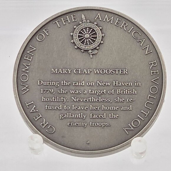 Mary Clap Wooster The Great Women of the American Revolution Bicentennial Medals - Picture 2 of 3